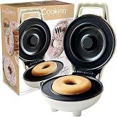 ScrapCooking 3882 Mini Donut &amp; Beignet Maker - Non-Stick Hot Plate - Donut Accessory - Gift Idea for Kitchen Baking - Recipe