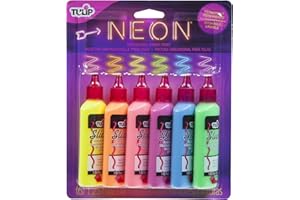 I Love To Create Tulip Dimensional Fabric Paints 1.25oz 6/Pkg-Neon