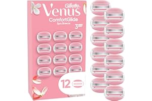 ‎GILLETTE VENUS Gillette Venus ComfortGlide Spa Breeze Damenrasierklingen, 12 Ersatzklingen für Damenrasierer