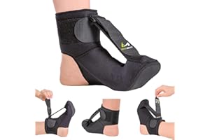 BraceAbility Plantar Fasciitis Night Sock | Soft Stretching Boot Splint for Sleeping, Achilles Tendonitis Foot Support Brace & Heel Pain Relief Compression Sleeve (Small)