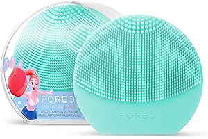 Foreo Luna Play Plus 2, Spazzola Pulizia Viso in 1’, Esfoliante Viso, Compatto, Massaggiatore Viso in Silicone, ottimale in Vacanza, Ultraigienico, per Tutti i Tipi di Pelle, Minty Cool