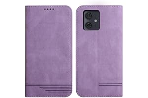 Rostsant Funda Motorola Moto G54 Carcasa de Cuero PU Magnético Funda a Libro Motorola Moto G54 con Cartera Funda para Motorola Moto G54 Violeta