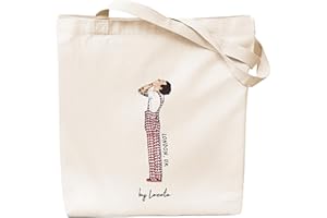 Loxato Tote Bag Aesthetic - Borsa Shopper Cotone 220g/m2 35x42cm - Borsa Tela Donna - Borse Shopper Tela - Extra Largo 8cm