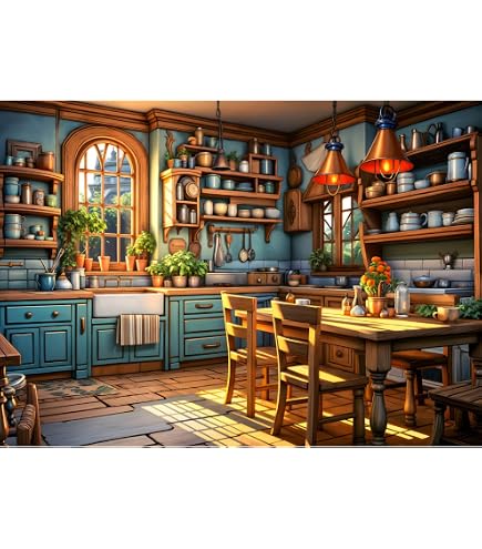 Tucocoo – Puzzle 1000 Pièces – Cuisine Vintage Victorienne – 70x50 Cm – Cadeau