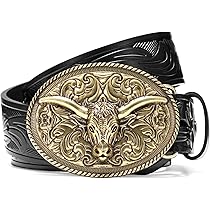 新品未使用　LOHEN COW LEATER SLASH BELT(GOLD) Amazon.com: LALATCH Cowboy Cowgirl Belt Western Belts for
