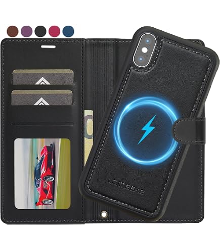 Dreem Fibonacci Handyhülle Für IPhone X/Xs – Magnetisches Flipcase Aus Kunstleder Mit RFID-Schutz & Ständer
