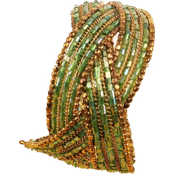 Touchstone Indian Masterly Handcrafted Hand Peeled Embedded Work Natural Crafted Wood And Brass Fine Workmanship Designer Jewelry Bracelets Bangle Set For Women., M - Circ 7.8 in-Indn Size 2.8-Dia 2.5
