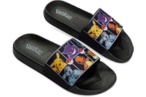 Pokemon Pantoletten Kinder Schlappen, Sandalen für Strand, Schwimmbad - Geschenke für Jungs