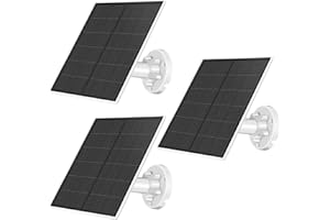 SANKABA Solar Panel for Security Camera,5W USB Solar Panel for DC 5V Security Camera,Micro USB & USB-C Port Solar Panel,IP65 Waterproof Solar Charger for Camera with 360° Adjustable Mounting (3 Pack)