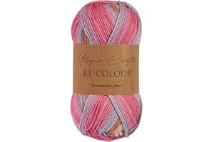 Utopia Crafts Re-Colour Knitting & Crochet Yarn 100g (Spring Blossom)