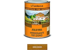 Veleca XILOVAL Noce Chiaro - lt. 1 - IMPREGNANTE PROTETTIVO LUCIDO DA ESTERNO PER LEGNO