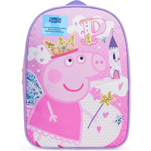 Zaino 3D Peppa Pig Per Bambini – 31x26x10 Cm, Con Tasche E Spallacci Regolabili, Ideale Per La Scuola Materna - 5