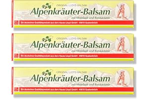 Original alpörter Lloyd Lacure Welness Sport Massage med örter, smärtlindrande, inflammatoriska ämnen (alpörter, balsam med vinblad och hästkastanj, 600 ml)