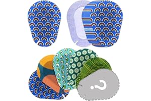 SDROCERYAM 60pcs 6 Styles Cartoon Eye Patches for Kids,Adhesive Eye Patches for Kids Lazy Eye Light Blocking Stretch Fabric Eye Patch for Child
