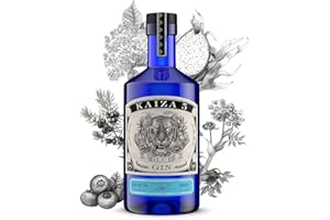 ‎KAIZA KAIZA 5 BLUE GIN – 0,5 l - 43% | Gin aus Südafrika/Kapstadt | Blumig, beerig, frisch | Holunder, Blaubeere und Drachenfrucht | Blumig, beerig, frisch