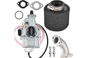 Trkimal Kit de carburateur VM22 26 mm pour 110 cc, 125 cc, 140 cc, Pit Dirt Bikes, Lifan YX Zongshen, XR50 CRF70 KLX, BBR, Apollo Thumpstar, Braaap, Atomic, DHZ SSR