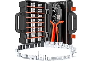 SOMELINE - Kit de conectores de herramientas para crimpado, 30 tipos, 32-20 AWG, JST-PH 2.0 mm/XH 2.5 mm/Du Puente 2.54 mm, abrazadera para JST, DuPont, KF2510, Molex, TE Series