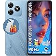 Blackview WAVE 8 Mobile Phones, Android 14 Phone, 12GB+ 128GB/2TB, 6.56" +1080P FHD+90Hz, 5000mAh/10W Smartphone, 13MP Camera Octa Core, 4G Dual SIM Free Unlocked/Fingerprint/Face Unlocked/GPS-Blue