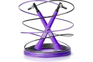 Ryher Cuerda para saltar - Kit con Comba crossfit hombre y mujer, niños y adultos - Combas de Fitness, Crossfit, Boxeo, Deporte, material para un gym gimnasio en casa