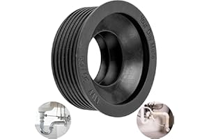 YOUR DAY MATE Manchette Caoutchouc Siphon Lavabo, DN 30/50, pour Tuyau d'écoulement DN50 HT int. Ø 50 mm et Tuyaux 1 ¼" ext. Ø 28-32 mm, Joint en Caoutchouc avec Butée Ø 55 mm, Joints Siphons Profondeur 25 mm