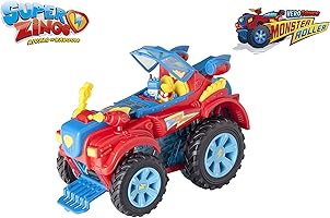 SuperZings- PlaySet Heroe Truck Vehículos y Figuras Especiales, Color rojo, única (Magic Box PSZSP112IN20)