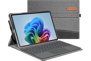 FINTIE Funda para Microsoft Surface Pro de 12 Pulgadas, 1ª edición (2025), Cartera de visión de múltiples ángulos, Funda de Negocios con Bolsillo y Soporte para lápiz Capacitivo, Compatible con