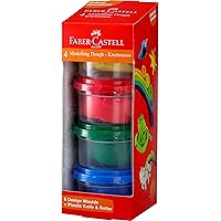 Faber-Castell Modelling Dough - Pack of 4 (Assorted)