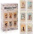 TecoKart® Tarot Cards Deck with Meaning on Them – Classic 78Pcs Tarot Card Set for Beginners & Professionals, Oracle Cards for Spiritual and Shadow Work, Divination and Guidance