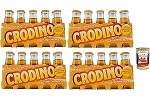 ITALIAN GOURMET E.R. 40 unidades de San pellegrino Crodino 100 ml Aperitivo sin alcohol amargo de Italia + Polpa Gourmet Italiano 400 g