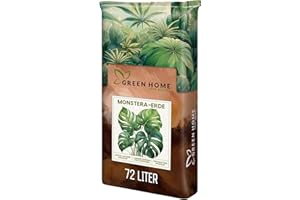 Green Home Monstera Soil 72L - Premium Substrate for Monstera, Aroids & Tropical Houseplants; Optimal Drainage, Long-Term Nutrient Supply & pH Balance. Ideal for Repotting & Hydroponics