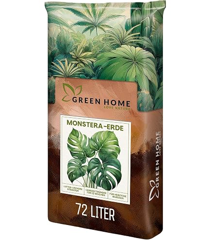 Green Home Aroid Erde 72L  Spezialerde fr Monstera, Philodendron &  Tropische Zimmerpflanzen  Pflanzenerde mit Perlit fr optimale Drainage   Blumenerde fr Bonsai, Palmen & Orchideen : Amazon.de: Garten