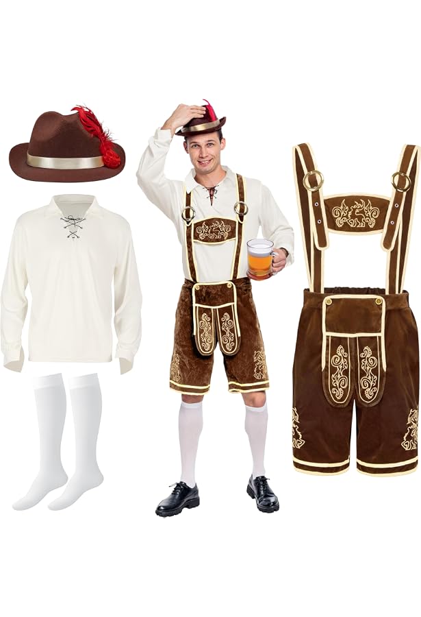 Skeleteen German Oktoberfest Alpine Fedora - Bavari Produktbild-Vorschau 6