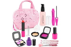 CELECSTAN Girls Toys Age 3 4 5, Girls Makeup Set for 3-6 Year Old Kids Cosmetic Kit for 3-5 Year Old Toddlers Birthday Gift Age 3 4 5 6 Role Play Game Beauty Set Birthday Present for Children