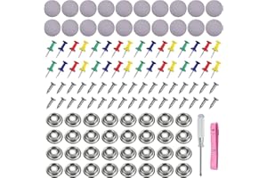 Hwtcjx 65 Pezzi Kit Riparazione Cielo Auto, Vite Per Riparazione Tetto Auto, Auto Dachhimmel Reparatur, Dachhimmel Reparieren Werkstatt, mit Stecknadeln Schraubendreher Maßband für Alle Autos (Grau)