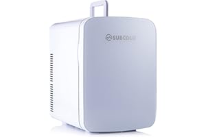 Subcold Ultra 15 Mini Fridge Cooler & Warmer | 3rd Gen | 15L capacity | Compact, Portable and Quiet | AC+DC Power Compatibility (White)