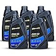 Signate 20W50 New - API SM Technosynthese High Performance Semi Synthetic Engine Oil for Bikes High Performance Engine Oil (1 L, Pack of 5)