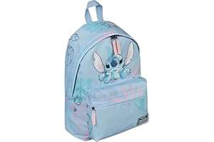 SCOOLI Lilo and Stitch Stli7709, Sac à Dos Mixte, Bleu Clair, 39 x 29 x 13,5 cm