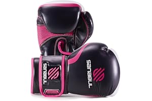 Sanabul Essential Gel Boxing Kickboxing Punching Bag Gloves