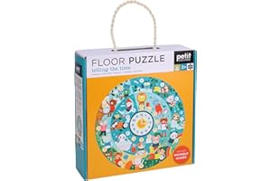 PETIT COLLAGE Puzzle Suelo: Aprendiendo la Hora (PTC712)