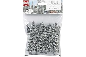 Busch Environnement - BUE6566 - Modélisme Ferroviaire - 20 Sapins Enneiges N/TT