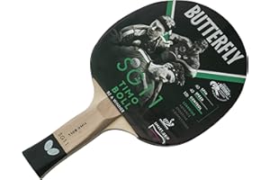 Butterfly SG11 - Bate de Tenis de Mesa, Color Negro y Rojo, uno