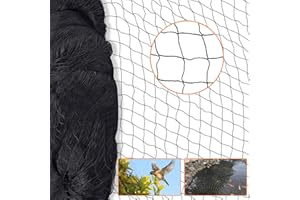 IKIJM 15x15m AntipajarosRed Jardin Malla Antipajaros Malla Jardin Nero Protección de Plantas árboles Frutas Verduras Estanque Control de Aves