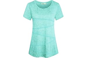 iClosam Maglietta Sportiva Donna T Shirt Palestra Donna Maglia Maniche Corte Corsa Asciugatura Rapida Top Elastico Magliette Fitness Yoga Tee