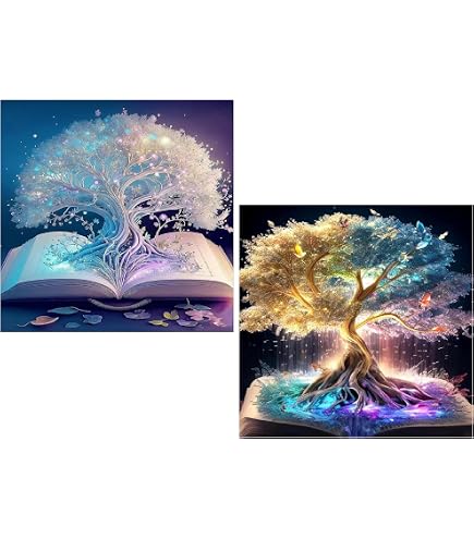 Diamond Painting Magischer Baum – DIY Bastelset Für Erwachsene, 30 X 40 Cm, Mit Zubehör