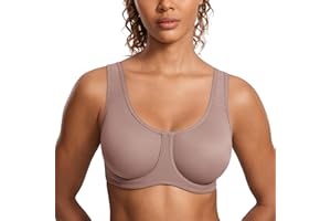 SYROKAN Soutien Gorge Sport Femme avec Armature Maintien Extreme Grande Taille Confortable
