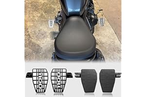 WOOGA Pedane larghe per moto pedane poggiapiedi estensione poggiapiedi ingrandisci per Rebel CMX 1100 CMX1100/DCT Accessori 2021 2022 2023 2024 (Nero)