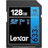 Lexar Professional 633x Scheda SD 128 GB, Scheda di Memoria SDXC UHS-I, U3, V30, Class 10, Fino a 95 MB/s di Lettura, per DSL