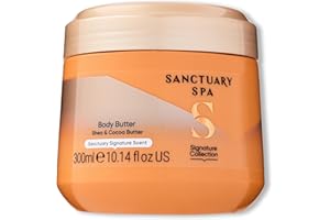 Sanctuary Spa Body Butter Women, No Mineral Oil, Cruelty Free & Vegan Cocoa Butter & Shea Butter Moisturiser, 300ml