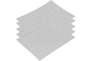 YITOBICI Tapis de gril antiadhésif, tapis de gril en maille de téflon 42 x 36 cm,tapis de barbecue réutilisable, pour griller la viande, les légumes, la cuisine, la pâtisserie, les fruits de mer (5 pièces)
