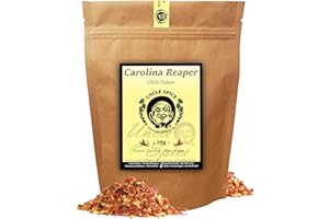UNCLE SPICE® Carolina Reaper Flocken- 30g schärfste Chili der Welt - feine Chiliflocken in Premiumqualität - GRINGO KILLER - Chilischoten in Flocken - 1.5 Mio Scoville - Achtung EXTREM SCHARF